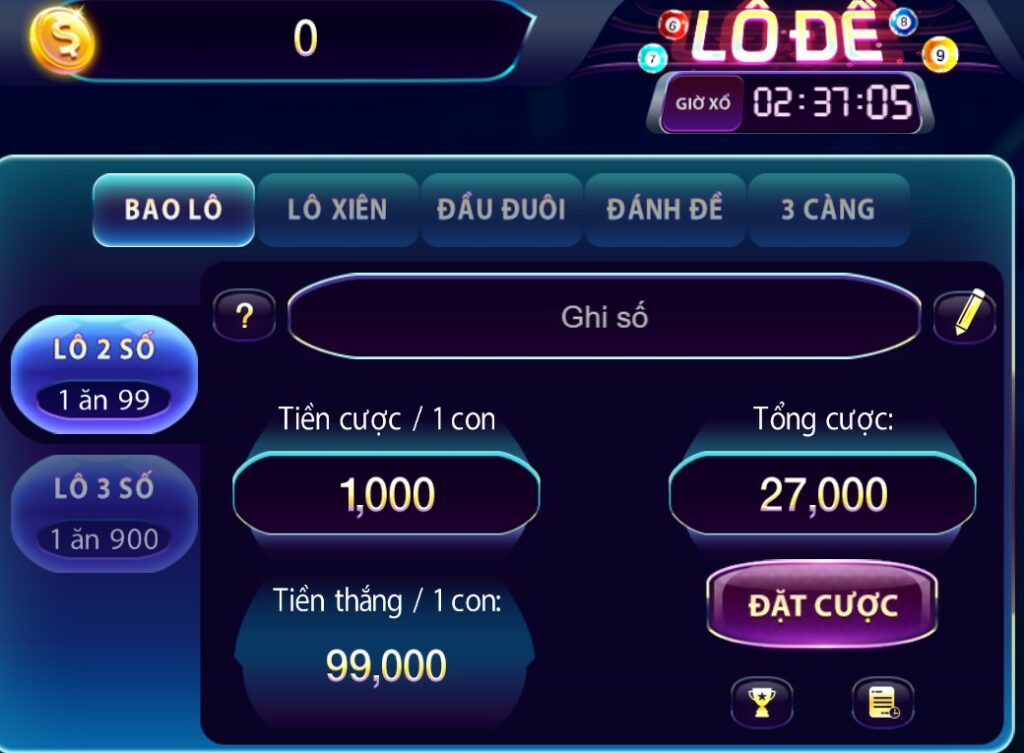 Lô đề online tại 789Club