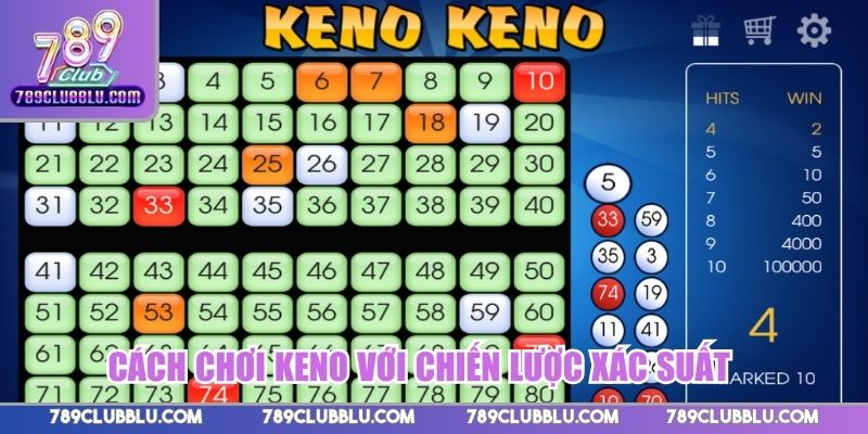 Cách chơi Keno với chiến lược xác suất